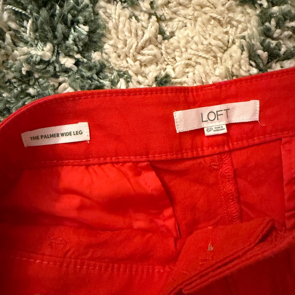 LOFT Petite Palmer Wide Leg Crop Pants In Linen Blend - Picture 4 of 5